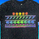 Surf N' Sun - 1980's Splatter Glow Black Tee