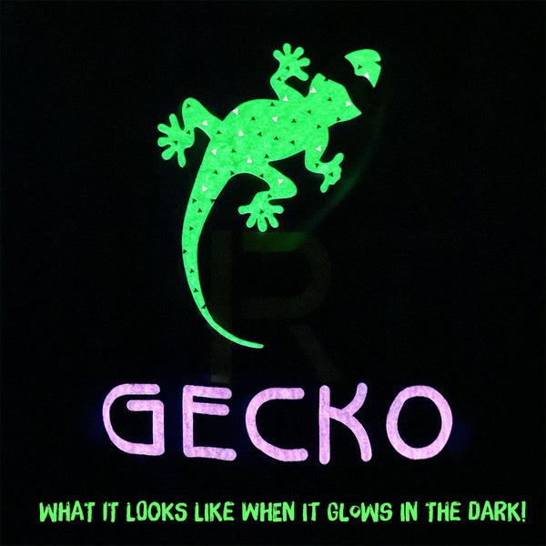 1980's Art Gecko - KIDS Black Tee