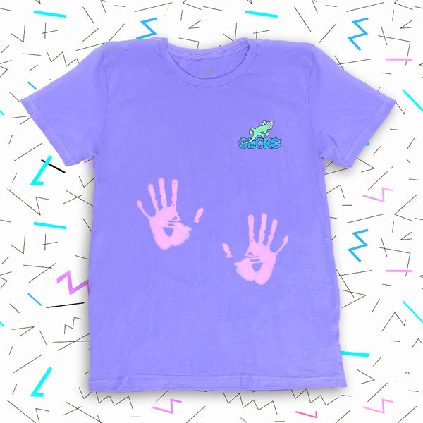 1989 Gecko Beach Patrol - Purple to Pink Hyper Tee
