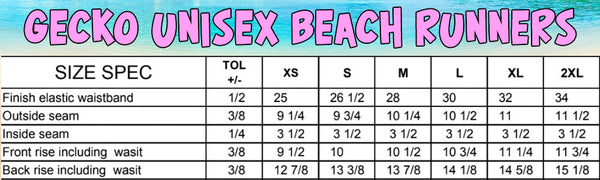 Gecko Wall - Pink/Purple Split Unisex Beach Runners