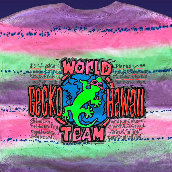 Gecko Earth Day - Secret 1980s Hand-Painted Retro Tee