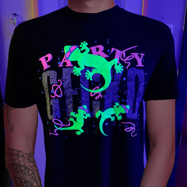 SECRET Reflective Black 1989 Party Gecko Short Sleeve