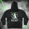 Space Gecko Limited Edition Glow In The Dark Splatter Zip Hoodie