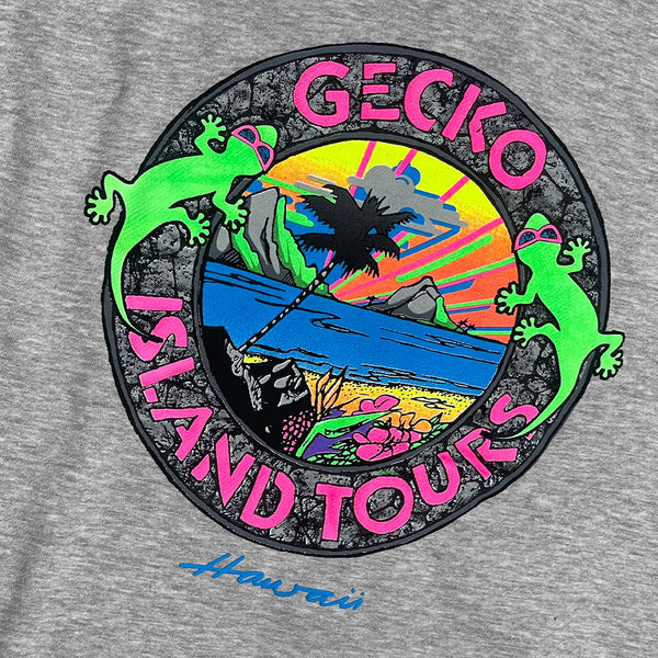 1987 Island Tour Full Zip Hoodie Heather Grey