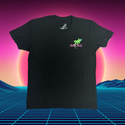 1980's Art Gecko - KIDS Black Tee