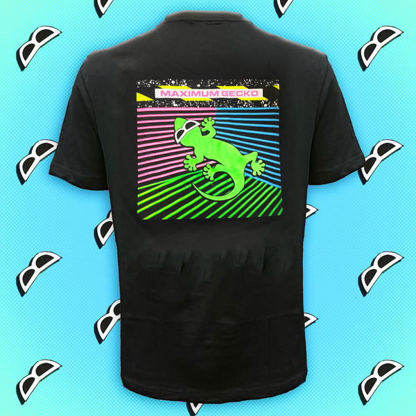 Maximum Gecko - Black Tee