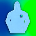 Neon Drift - Neon Blue Frost HoodTEE