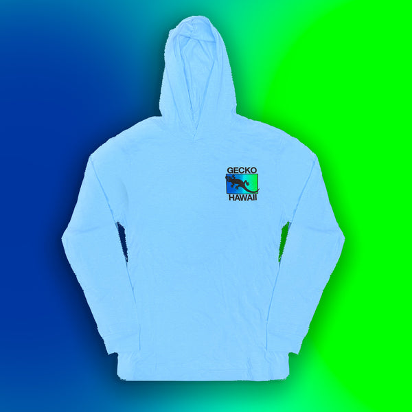 Neon Drift - Neon Blue Frost HoodTEE