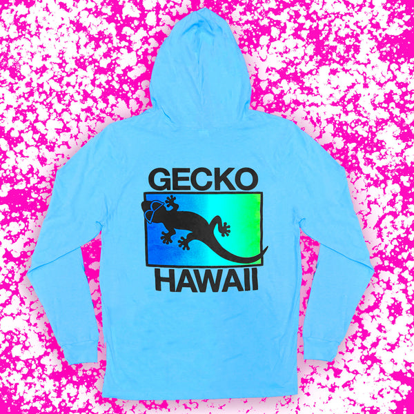 Neon Drift - Neon Blue Frost HoodTEE