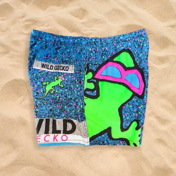 Iconic 1989 Gecko Wrap Blue Splatter Volley