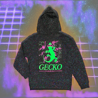 Gecko Hawaii Retro 80s SPLATTER!
