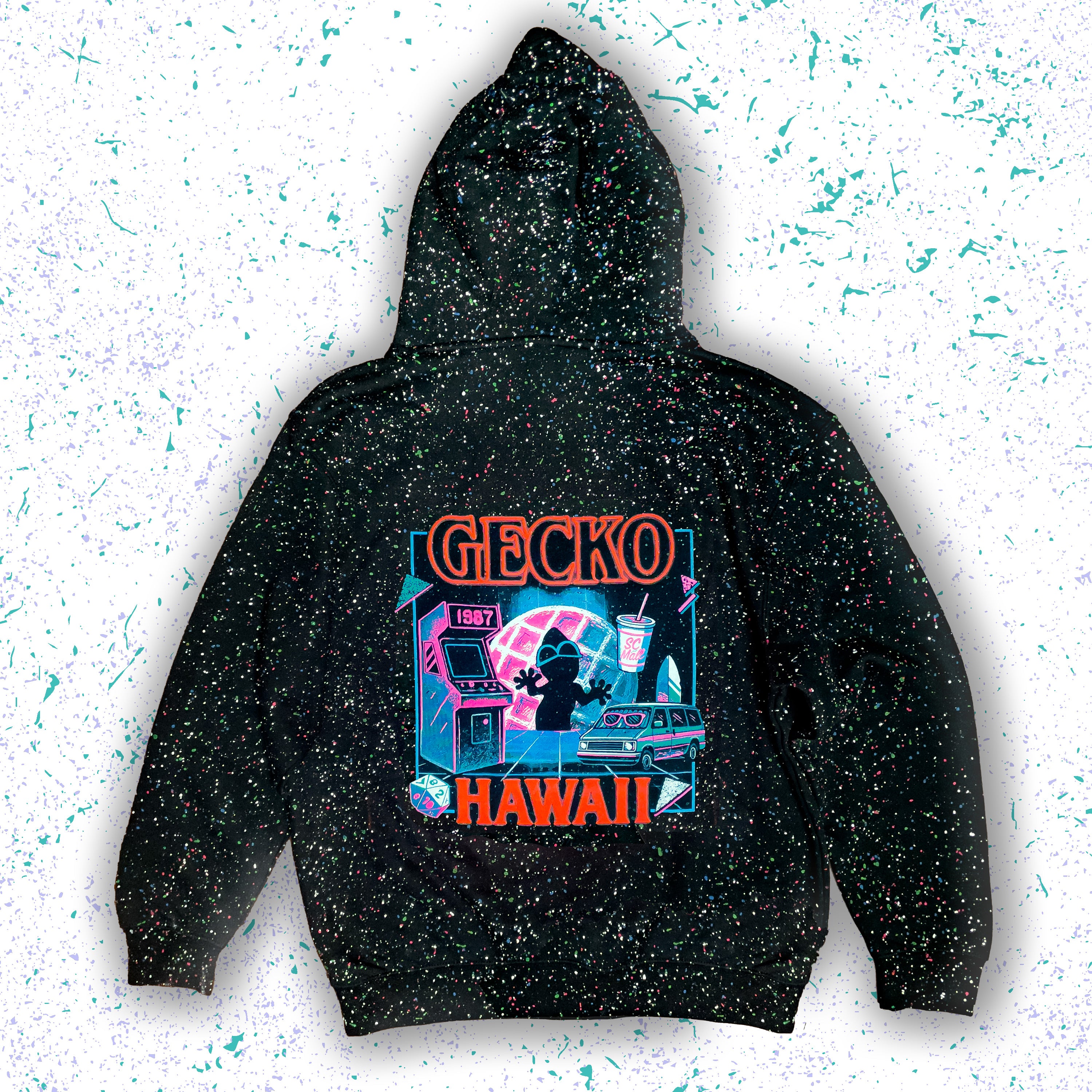 Stranger Times Glow In The Dark Splatter Hoodie - Limited Edition