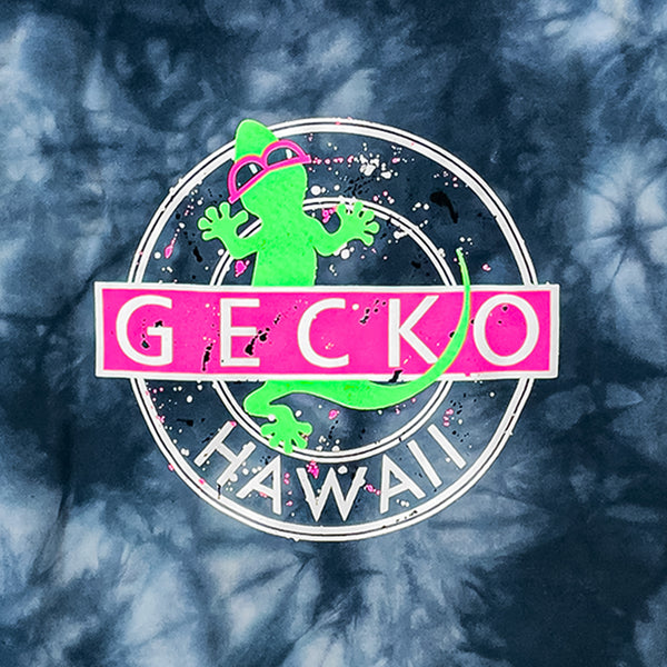 Gecko Vinyl 1980 Navy Blue Tie Dye Hoodie