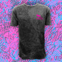 Gecko High Lighter Black Acid Wash Tee