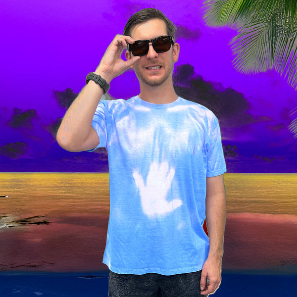 Gecko Marble HYPERFLASH Blue-To-White Tee