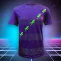 Gecko Trail - 1987 Purple SPLATTER Stripe Beach Tee