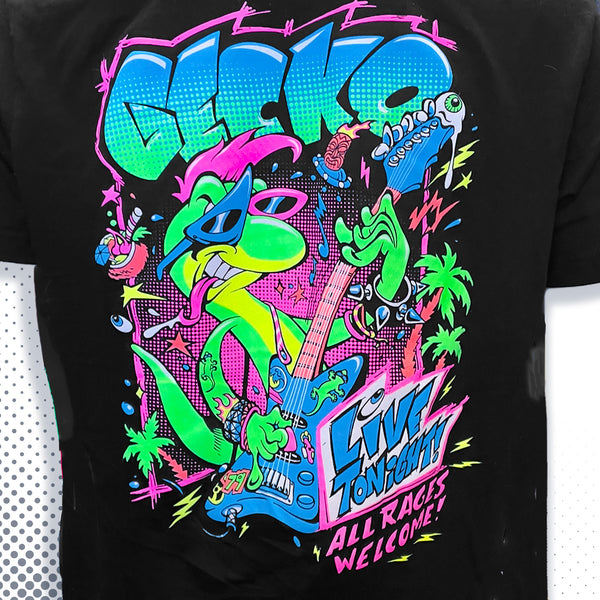 Gecko X Simko - All Rages - Black Tee