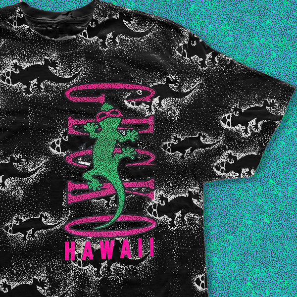 Original Gecko Black Shadow All-Over Tee