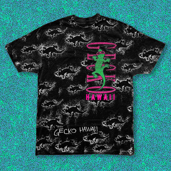 Original Gecko Black Shadow All-Over Tee
