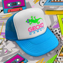 1980's Neon Blue Trucker Hat
