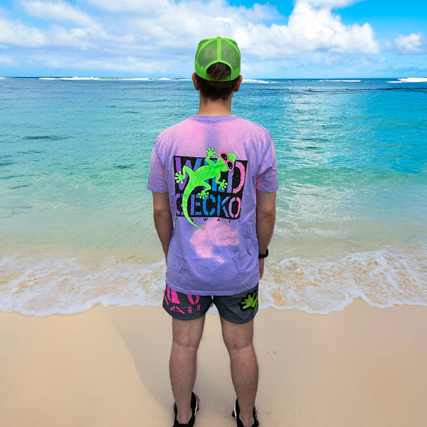 Wild Gecko 1990 - Hyper Flash Color Change Purple to Pink T-Shirt