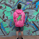 Gecko High Lighter - Neon Pink Tie Dye Hoodie