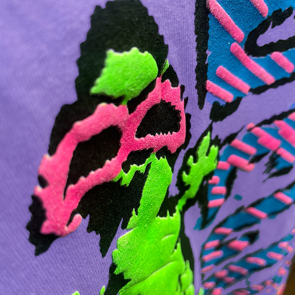 1988 Gecko Mania - HyperFlash Purple-to-Pink Tee