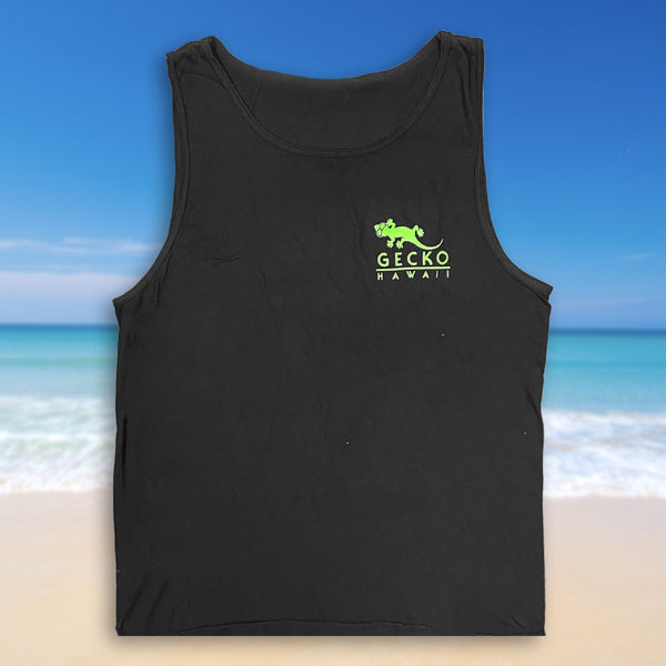 1987 Wild Gecko Islands Black Tank Top
