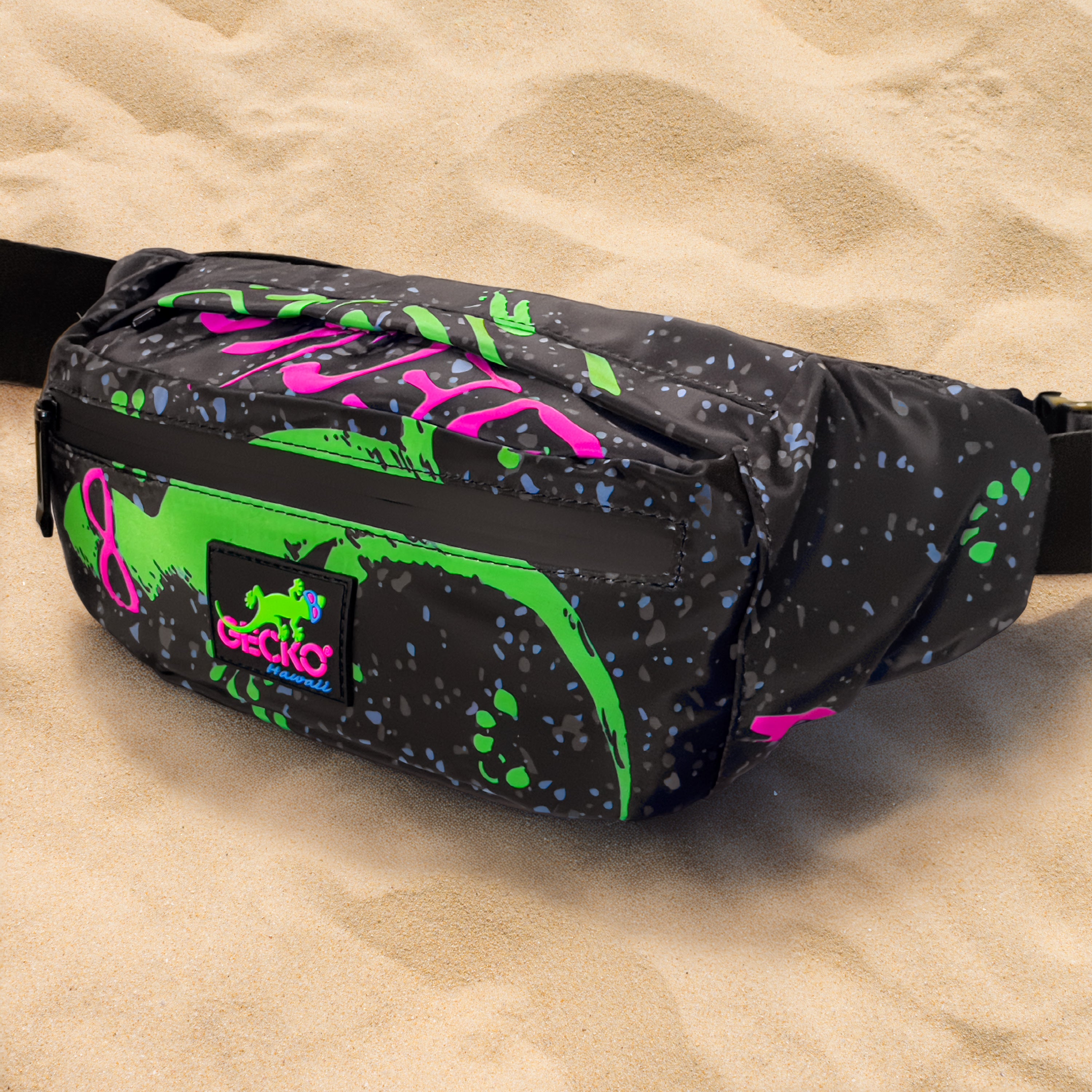 Flexwitme ショルダーバッグ　カモ柄　fuckmylife swag Wild Gecko Fanny/Shoulder Pack | Gecko Hawaii