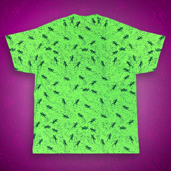 Neon Green Forever Gecko Puffed Lava Tee