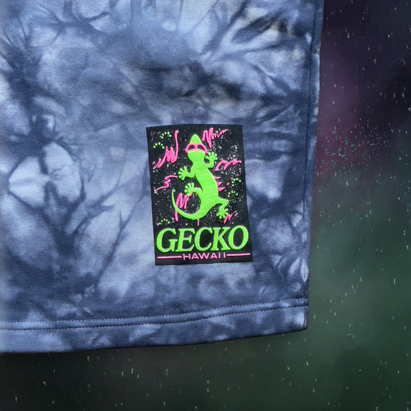 Space Gecko Navy Tie Dye Shorts