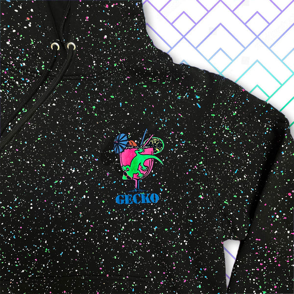 1989 Glow-In-The-Dark Splatter Hoodie - Gecko Cocktail Club