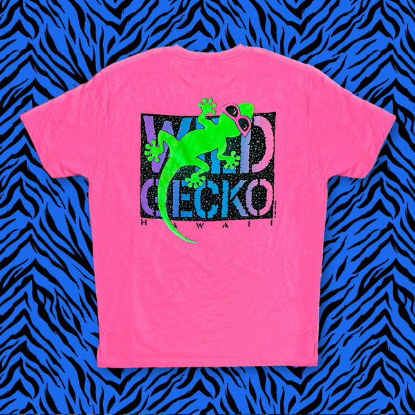 1990 Wild Gecko - Heather Neon Pink Punch