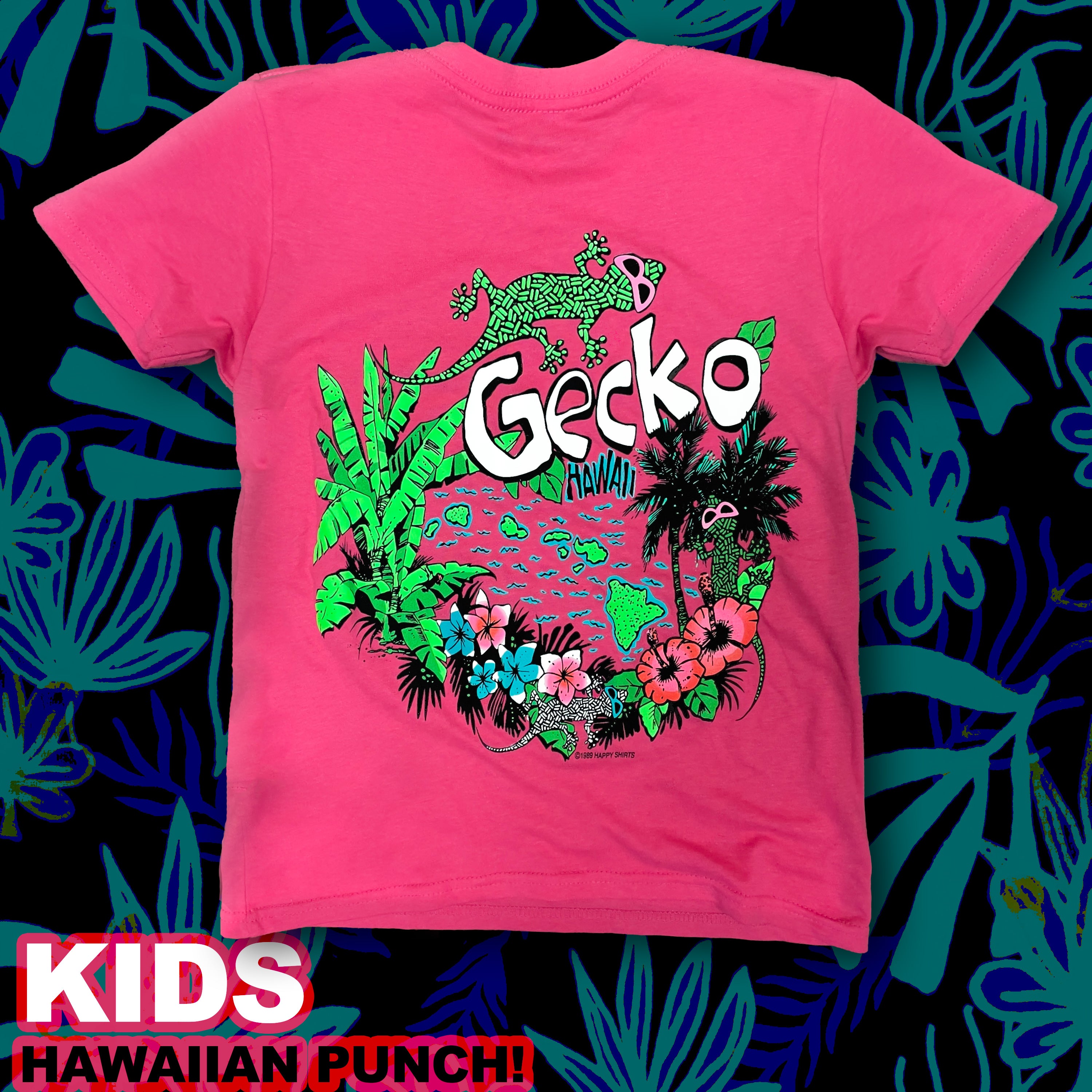 Hawaiian6 黄緑 ピンク Tシャツ The Dudes & mcbess - Beelzebud Pink Green hawaiian shirt