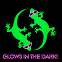 Gecko Swirl V2 - Black Cotton Tee