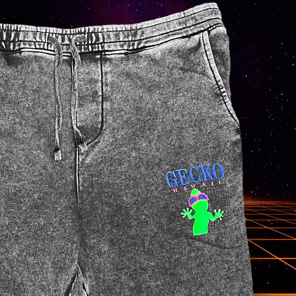 1980's Black Acid Wash Sweat Pants Premium Fleece