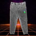 1980's Black Acid Wash Sweat Pants Premium Fleece