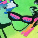 1989 Gecko Graffiti Yellow/Blue/Black Retro Surf Style Tee