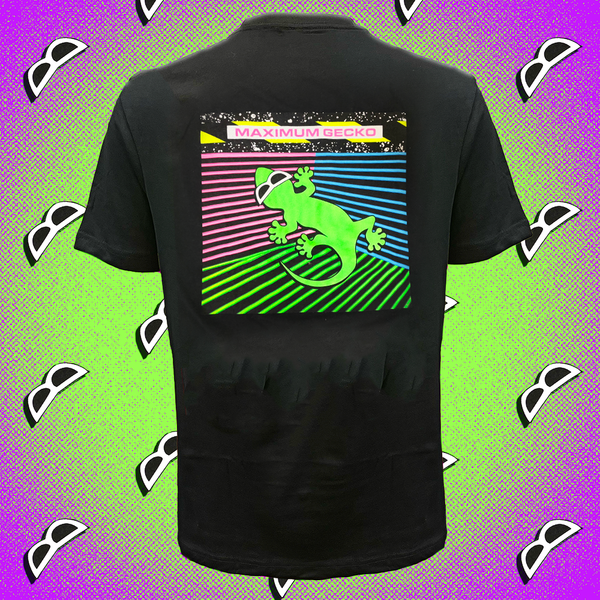 Maximum Gecko - Black Tee