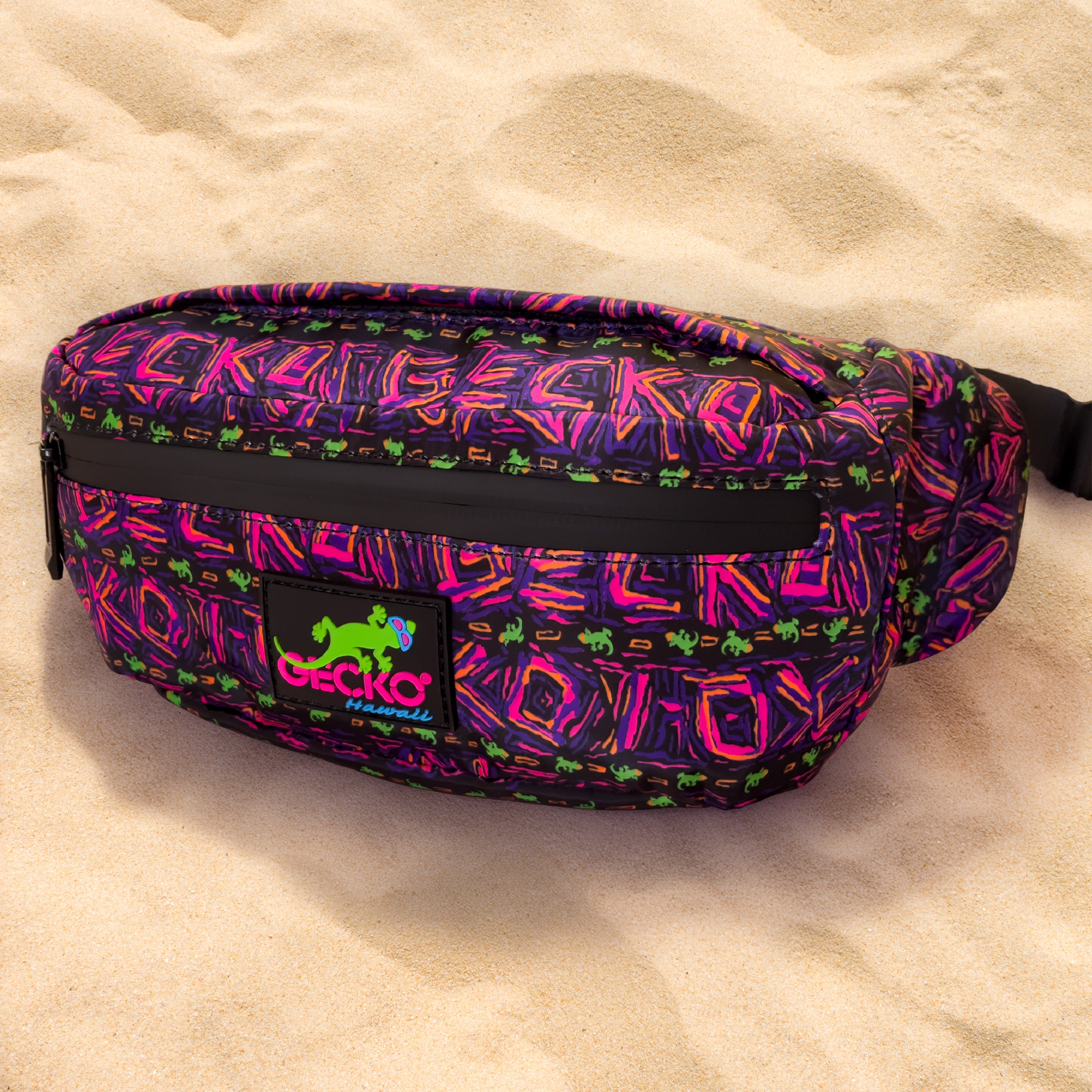 Volcanic Multi Retro Fanny Pack | Gecko Hawaii