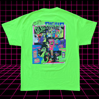 Aloha Arcade 1980s Neon Green - Gecko X Nazar 4 Limited Tee
