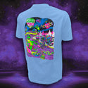 Gecko Space Tiki: 1980's Soft Blue Tee