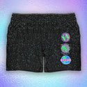 Hand Splattered Gecko Walk Shorts - Glow In The Dark