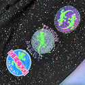 Hand Splattered Gecko Walk Shorts - Glow In The Dark