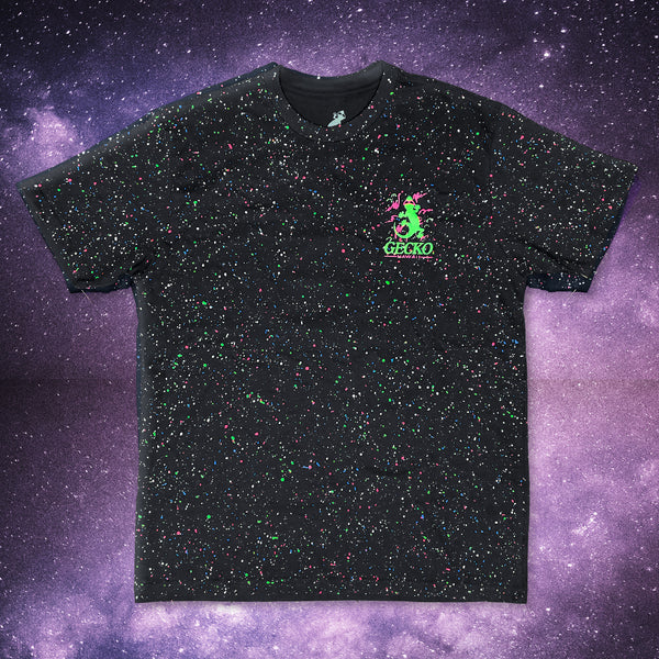 1988 Space Gecko Glow In The Dark SPLATTER TEE - Limited 2025 Edition