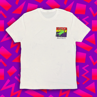 New Wave Gecko - White Tee