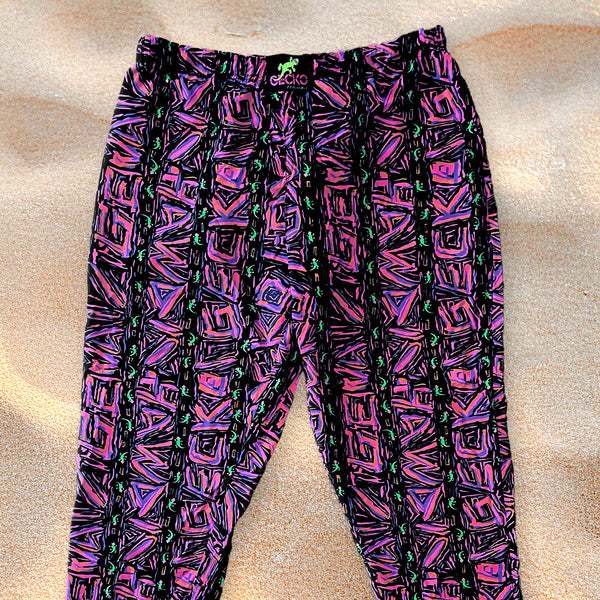 Gecko Volcanic Multi Stripe Beach Pants