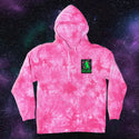 Space Gecko Pink Tie Dye Hoodie