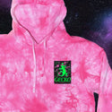 Space Gecko Pink Tie Dye Hoodie