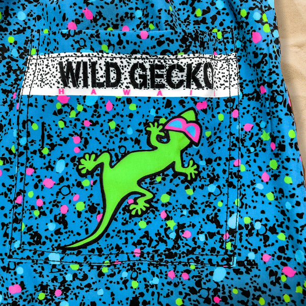 Iconic 1989 Gecko Wrap Blue Splatter Volley